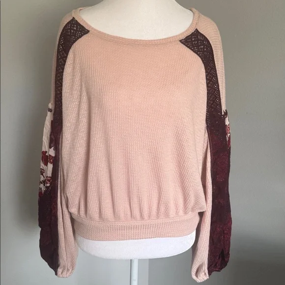 Free People casual class top in rose pink - Picture 7 of 10